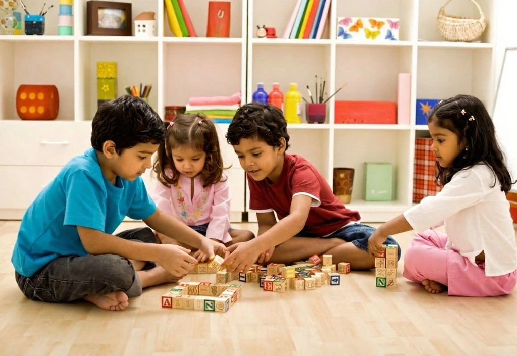 Indian kindergarten children