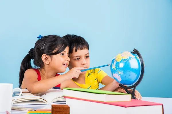 Kids playing creatively