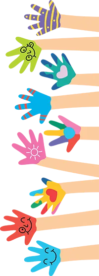 Colorful hands